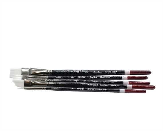 ANGELUS STANDARD SYNTHETIC PAINT BRUSH SET 5 PIECE