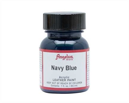 ANGELUS ACRYLIC PAINT NAVY BLUE #042 29ML USE ON LEATHER, VINYL OR FABRIC