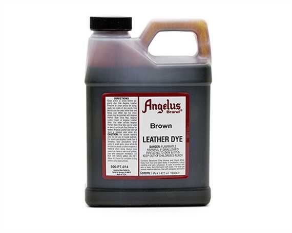 ANGELUS LEATHER DYE BROWN #014 1 PINT/473ML