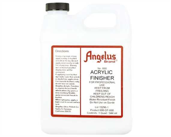 ANGELUS ACRYLIC FLEXIBLE CLEAR FINISH #600 946ML