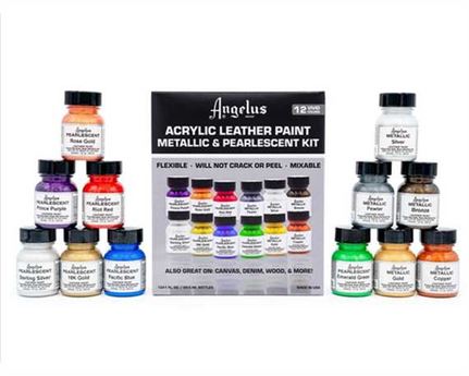  Metallic & Pearlescent Paint Kit - box - 12 colours