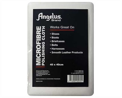ANGELUS POLISH CLOTH WHITE MICROFIBER 40CM X 40CM