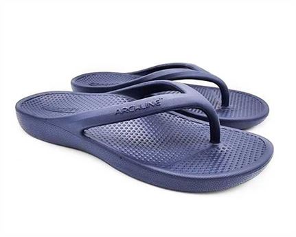 Archline Rebound Orthotic Thongs Size 37 Navy