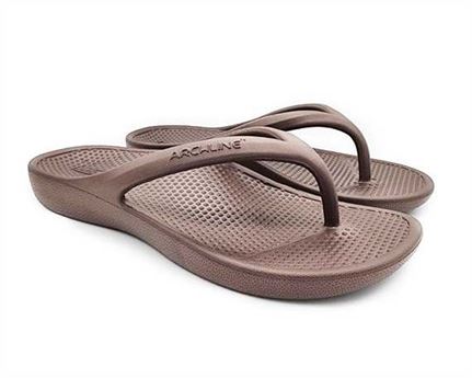 Archline Rebound Orthotic Thongs Size 36 Brown