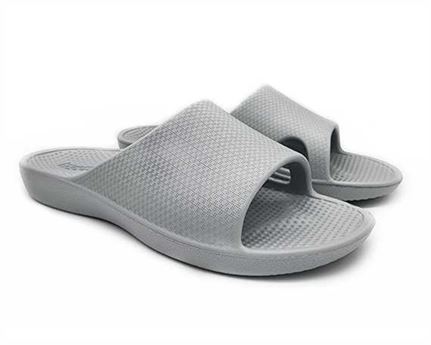 Archline Rebound Orthotic Slides Size EURO 37 Stone Grey