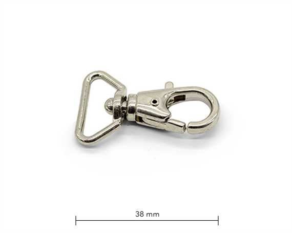 BAG DOCTOR BAG CLIP F2 NICKEL PLATE 15MM EYE 38MM LONG