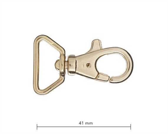 BAG DOCTOR BAG CLIP F3 GILT (GOLD COLOUR) 20MM EYE 41MM LONG