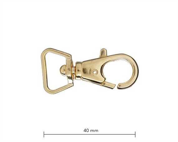 BAG DOCTOR BAG CLIP F3 GILT (GOLD COLOUR) 15MM EYE 40MM LONG