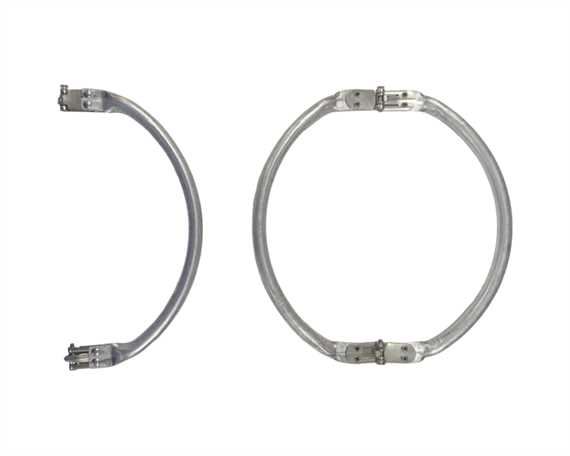 BAG DOCTOR CLUTCH PURSE FRAME CURVED ALUMINIUM 16CM W X 10CM H