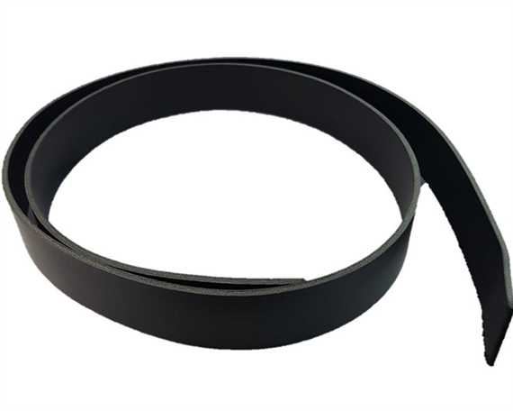 BELT STRAP BLACK 25MM WIDE 3.5MM THICK ITALIAN DOUBLE BUTT LONGER LENGTH