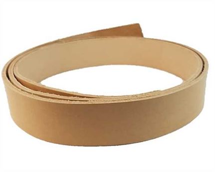 BELT STRAP NATURAL 20MM WIDE FROM VEG TAN DOUBLE SHOULDER STANDARD LENGTH