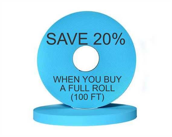 BioThane® BETA® ADJUSTABLE (3/4") 19MM PASTEL BLUE BU52H (PER L/FT)