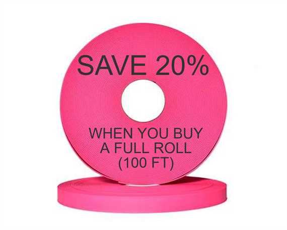 BioThane® BETA® ADJUSTABLE (1") 25MM PASSION FRUIT PK523 (PER L/FT)