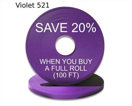 BioThane® BETA® ADJUSTABLE (5/8") 16MM PURPLE VI521 (PER L/FT)