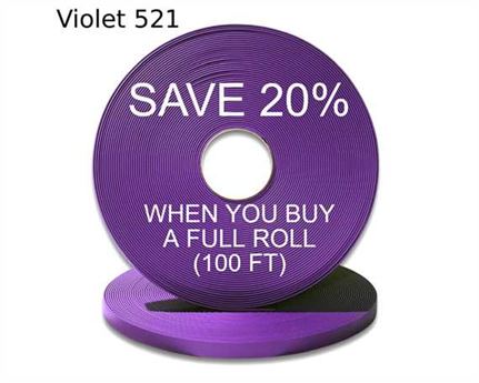 BioThane® BETA® STANDARD (1") 25MM PURPLE VI521 (PER L/FT)