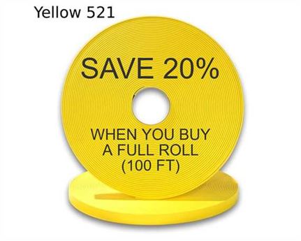 BioThane® BETA® STANDARD (1") 25MM YELLOW YE521 (PER L/FT)