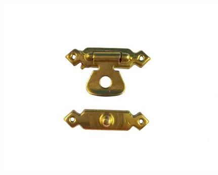JEWELLERY BOX CLASP BRASS 25mm