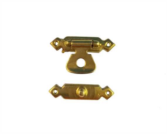 JEWELLERY BOX CLASP BRASS 25mm