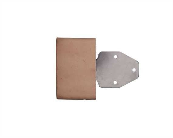 BLEVIN BUCKLE STAINLESS STEEL LEATHER COVERED 50MM PER PAIR