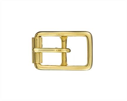 BUCKLE BRIDLE WITH ROLLER BRASS 15MM