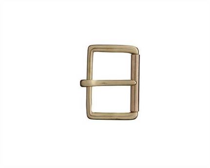 BUCKLE HALF MILITARY ROLLER ENGLISH BRASS 13MM