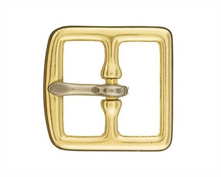BUCKLE STIRRUP STAINLESS STEEL TONGUE BRASS 32MM