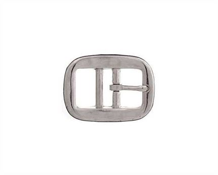 BUCKLE DOUBLE-BAR HALTER NICKEL PLATE 28MM