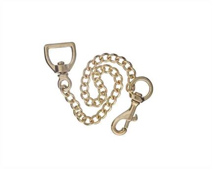 CHAIN LEAD LIGHT BRASS 18"