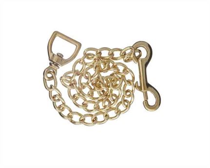 CHAIN LEAD HEAVY STALLION BRASS 30"