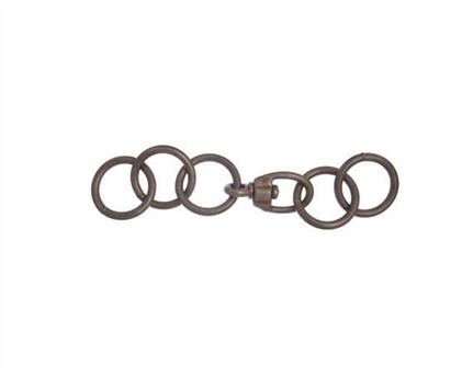 CHAIN HOBBLE WITH 5 RINGS DULL OILED FINISH