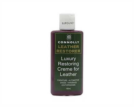 CONNOLLY LUXURY LEATHER RESTORING CREME BURGUNDY 150ML