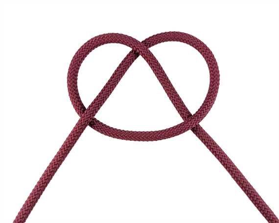 CORD HALTER BURGUNDY 6MM