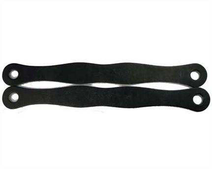 STRAP SLOBBER CUT FROM GIRTH POINT CHROME  (PER PAIR)