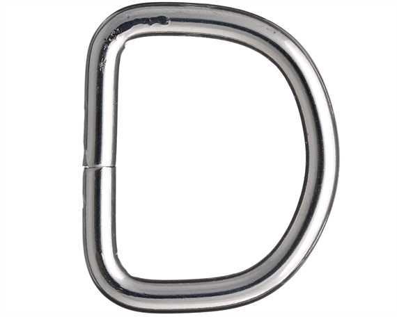 DEE NICKEL PLATE WELDED 25MM MEDIUM WEIGHT