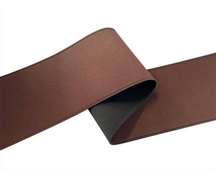 ELASTIC BOOT BLACK/BROWN 125MM (PER L/MTR)