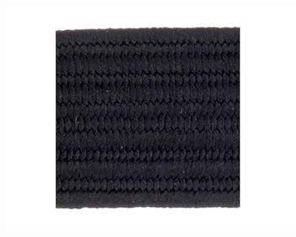 ELASTIC FLAT BLACK (PER L/MTR) 10MM
