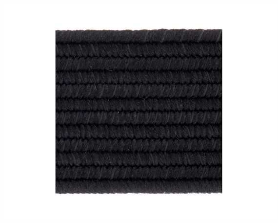 ELASTIC FLAT BLACK (PER L/MTR) 12MM