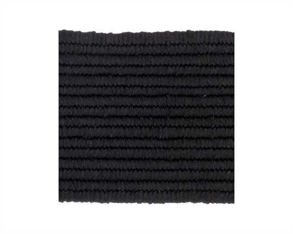 ELASTIC FLAT BLACK (PER L/MTR) 25MM