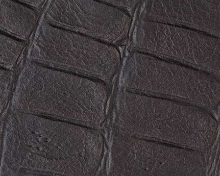 EUROLEDER KROKO PRINT DARK BROWN ANILINE UPHOLSTERY LEATHER FULL COW HIDES