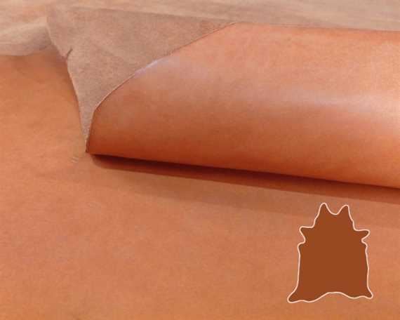 EUROLEDER MANTRA COGNAC ANILINE UPHOLSTERY LEATHER FULL HIDE