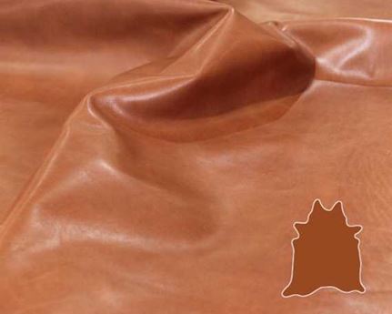 EUROLEDER MANTRA KASTANIE ANILINE UPHOLSTERY LEATHER FULL HIDE