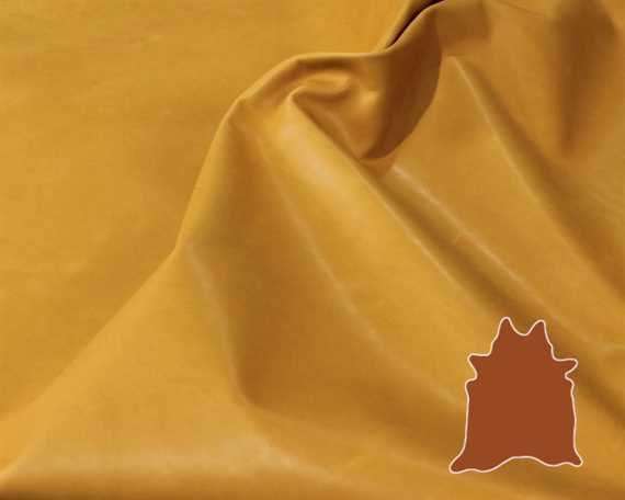 EUROLEDER MANTRA WHISKEY ANILINE UPHOLSTERY LEATHER FULL HIDE