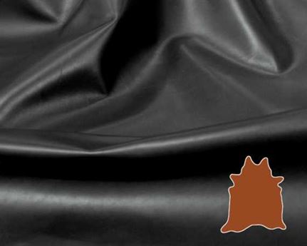 EUROLEDER MANTRA ZWART ANILINE UPHOLSTERY LEATHER FULL  HIDE