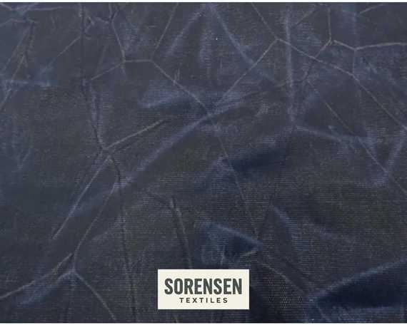 100% WAXED COTTON CANVAS TIE DYED 12oz INDIGO #07 140cm Wide (Lineal Metre)