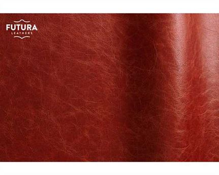 FUTURA PISTA CLARET SEMI ANILINE UPHOLSTERY LEATHER FULL HIDE