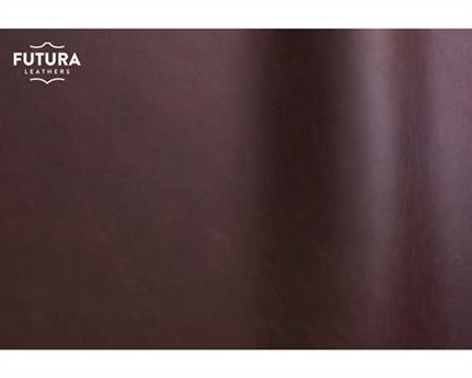 FUTURA SILK 0738 BURGUNDY UPHOLSTERY ANILINE LEATHER FULL HIDE