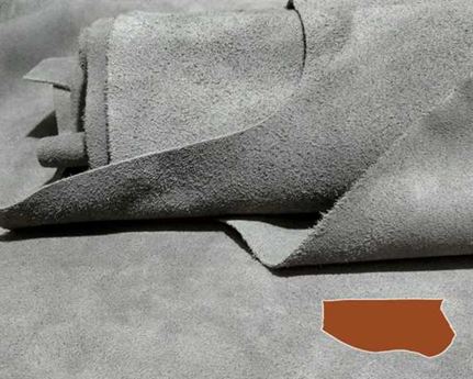 FRONTIER SUEDE SPLIT 1.3/1.5MM GREY (SQ FT)