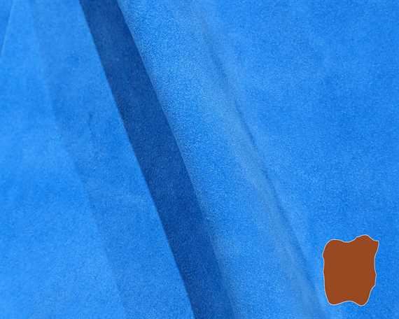 SUEDE DOUBLE BUTTS SPLITS 1.3/1.5MM SKY BLUE (SQ FT)