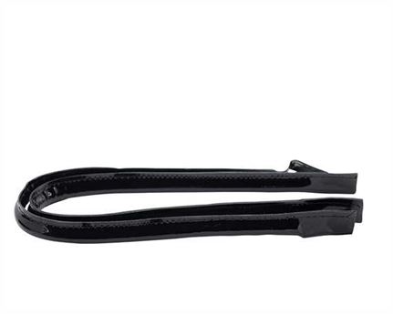 BAG DOCTOR BAG HANDLE LEATHER 8MM X 55CM PATENT BLACK (PAIR)