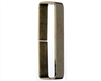 KEEPER LOOP FLAT POLISHED UNWELDED BRASS 25MM